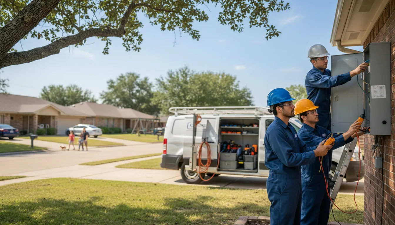 Certified electrician providing emergency electrical services in Minster, OH